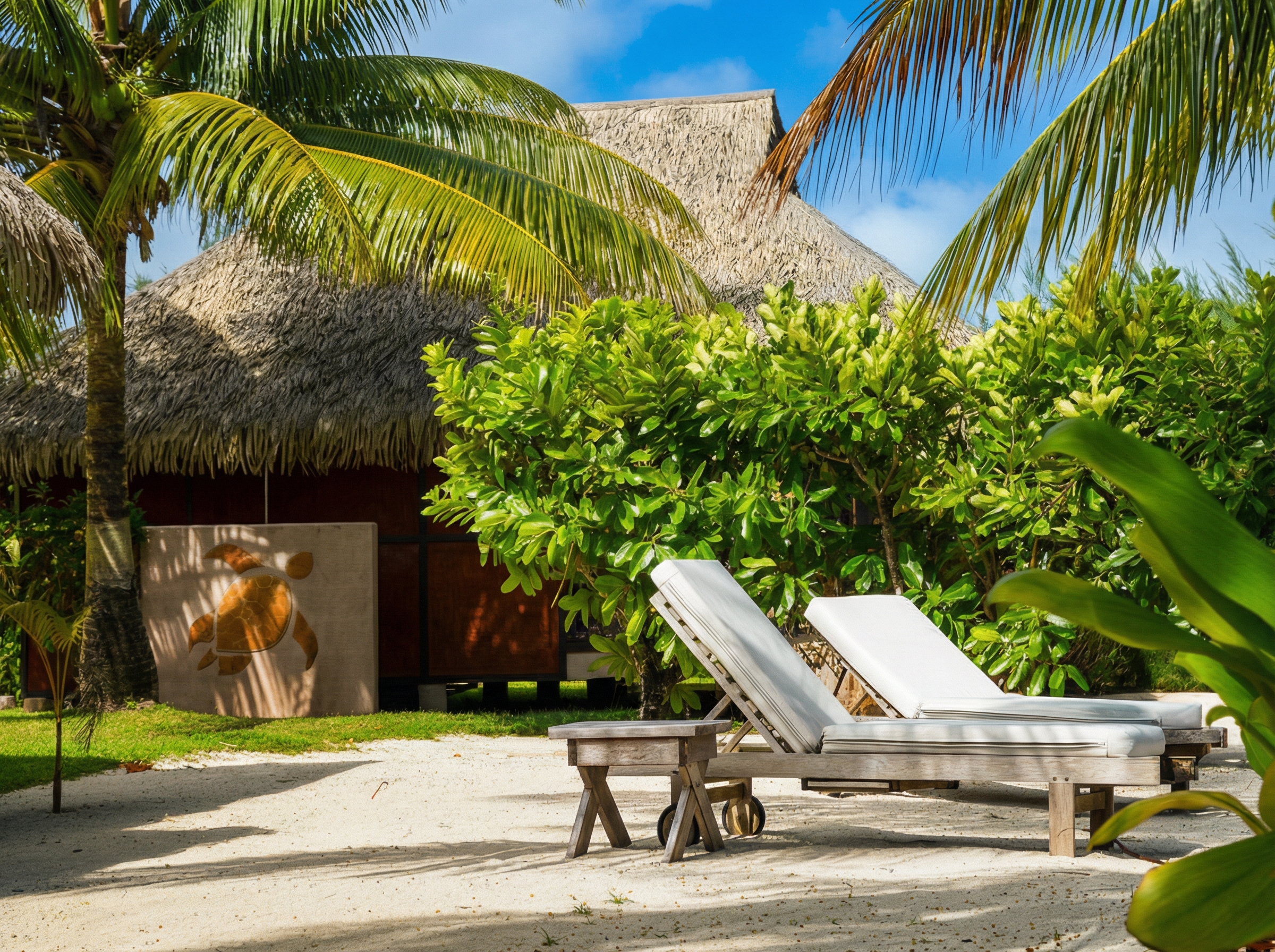 La plage du lodge